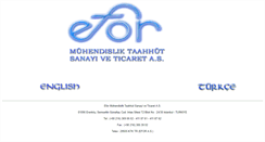 Desktop Screenshot of eforproje.com