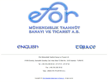 Tablet Screenshot of eforproje.com